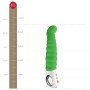 FUN FACTORY - PATCHY PAUL RIBBED RECHARGEABLE G SPOT VIBRATOR FRESH GREEN