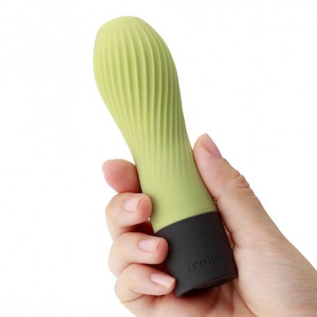 IROHA - ZEN MATCHA SILICONE RIBBED G SPOT MASSAGER