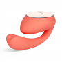 LELO - IDA WAVE APP CONTROLLED DUAL STIMULATION MASSAGER CORAL RED