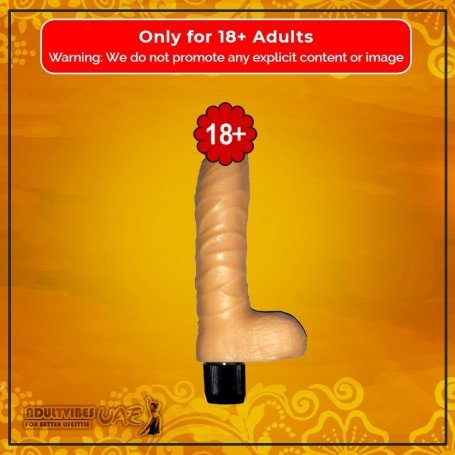 REALISTIC PENIS WITH VIBRATIONS AND REAL FEEL BALLS RSV-074