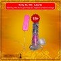 CRYSTAL LOVER JELLY REALISTIC VIBRATOR WITH SUCTION CUP RSV-065