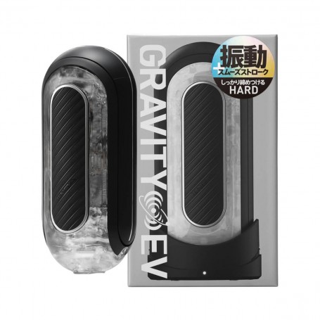 Tenga - Flip Zero Gravity Electronic Vibration Rechargeable Male Masturbator Black