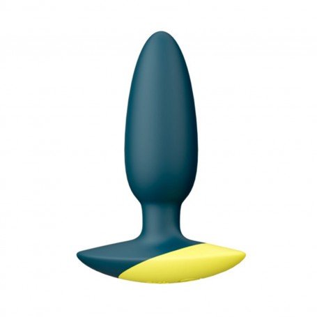 ROMP - BASS RECHARGEABLE VIBRATING ANAL PLUG (BLUE)