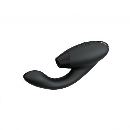 WOMANIZER - DUO 2 PLEASURE AIR CLITORAL STIMULATOR AND G-SPOT VIBRATOR (BLACK)