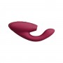 WOMANIZER - DUO 2 PLEASURE AIR CLITORAL STIMULATOR AND G-SPOT VIBRATOR (BORDEAUX)