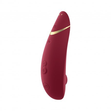 WOMANIZER - PREMIUM 2 SILICONE RECHARGEABLE CLITORAL STIMULATOR BORDEAUX