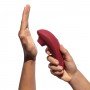 WOMANIZER - PREMIUM 2 SILICONE RECHARGEABLE CLITORAL STIMULATOR BORDEAUX