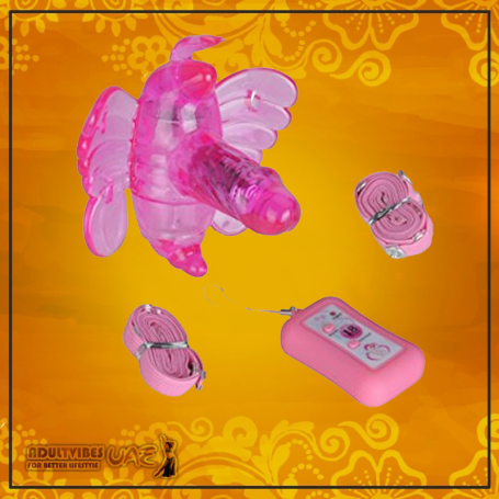 BUTTERFLY REMOTE CONTROL STRAP ON VIBRATOR SO-009