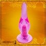 CRYSTAL FUSSY VIBRATING BUTT PLUG WITH SUCTION CUP AD-025