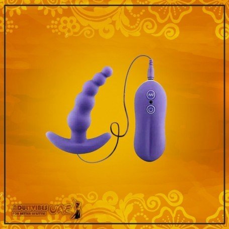 VIBRATING FUSSY PLUG BEADS PROSTATE MASSAGER AD-028