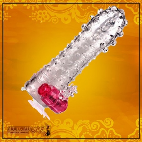 SLEEVE EXTENDER VIBRATING GENITAL RING STIMULATE DSBGES-027