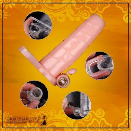 SUPER SOFT SILICONE VIBRATING GENITAL SLEEVE V3 DSBGES-036