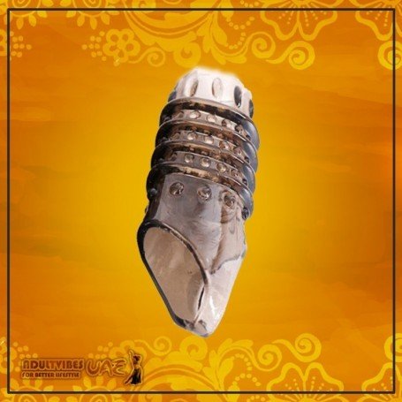SILICONE GENITAL SLEEVE COVER WITH SPIKE DOTTED V1 DSBGES-043