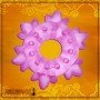 HEAVY SILICONE RING-ICE FLOWER CR-006