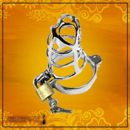 CHASTITY STEEL LOCK DEVICE FOR MEN BDP-010