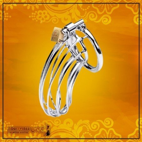 STAINLESS STEEL IRON WIRE MALE CHASTITY LOCK BDP-016