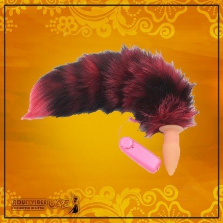 FOX FUR TAIL VIBRATING PICKY PLUG DSBAD-018